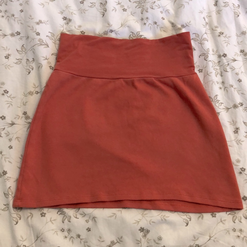 American apparel blood orange mini skirt